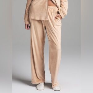 Skims Velour Pajama Pants x-small Honey new